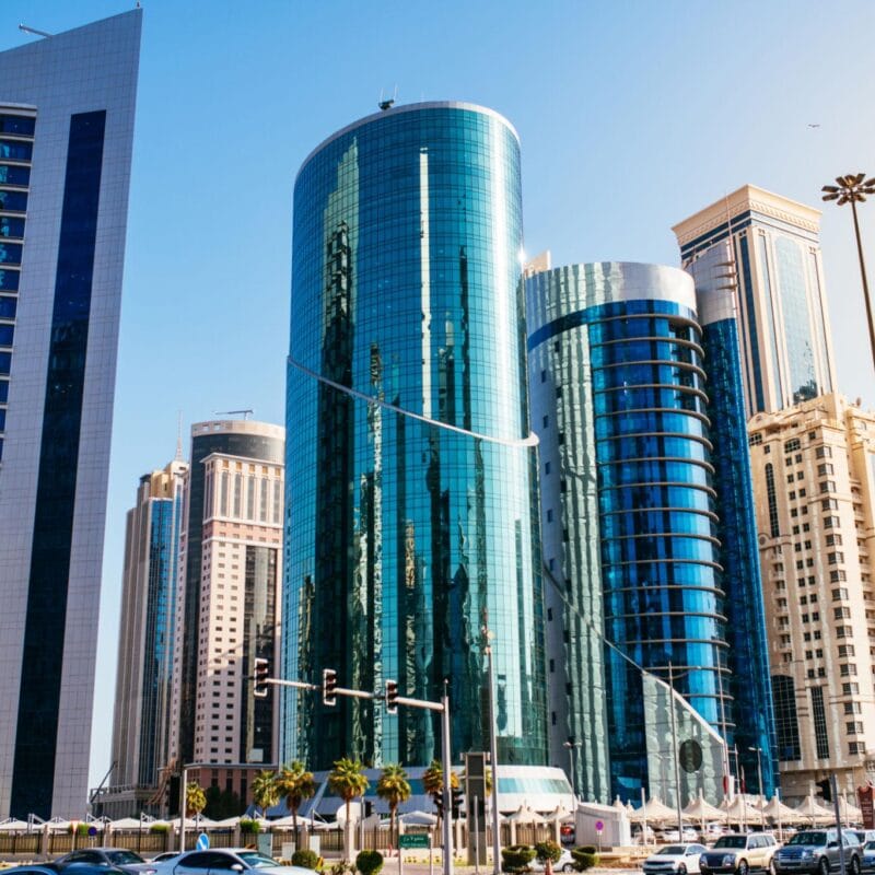 Modern Doha skyline representing Qatar branch office business expansion opportunities