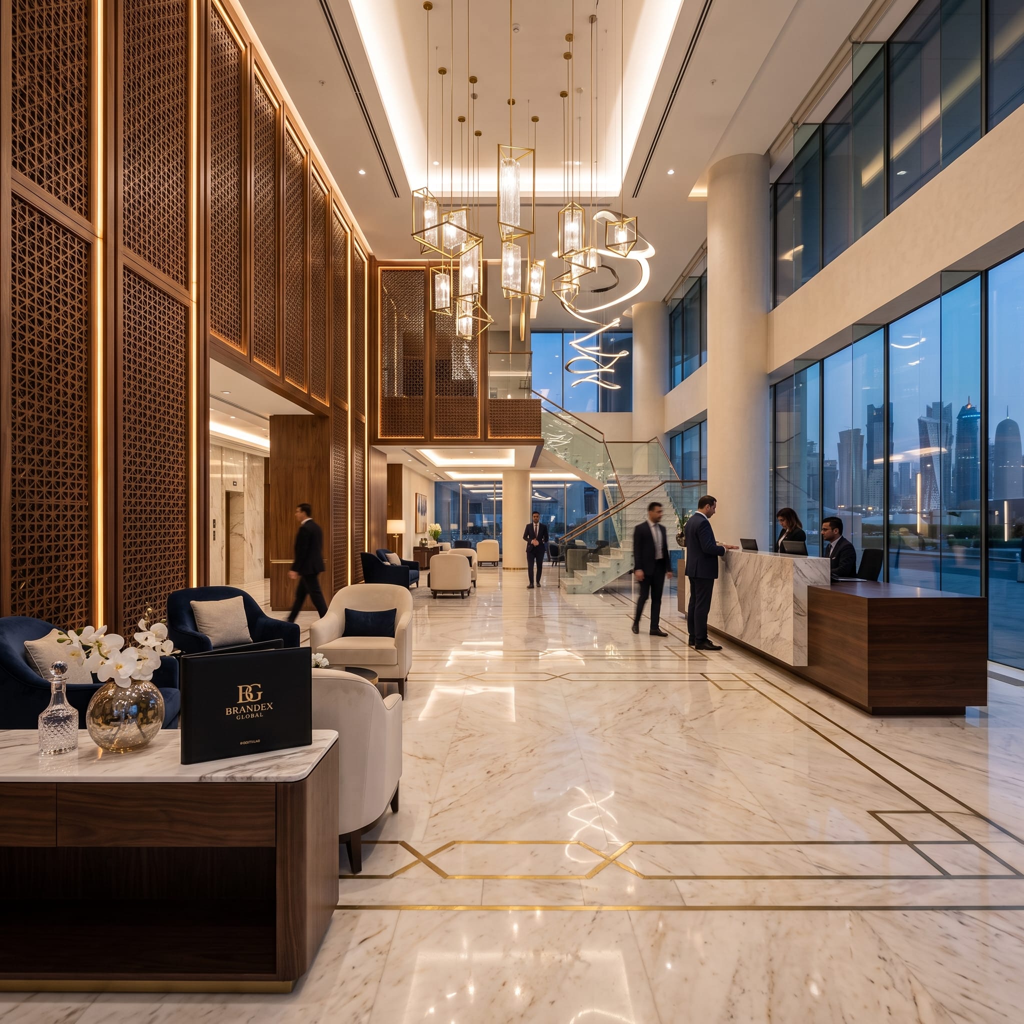 High-end luxury interior fit-out project in Qatar, representing the successful incorporation of Alvis Group Trading and Contracting.